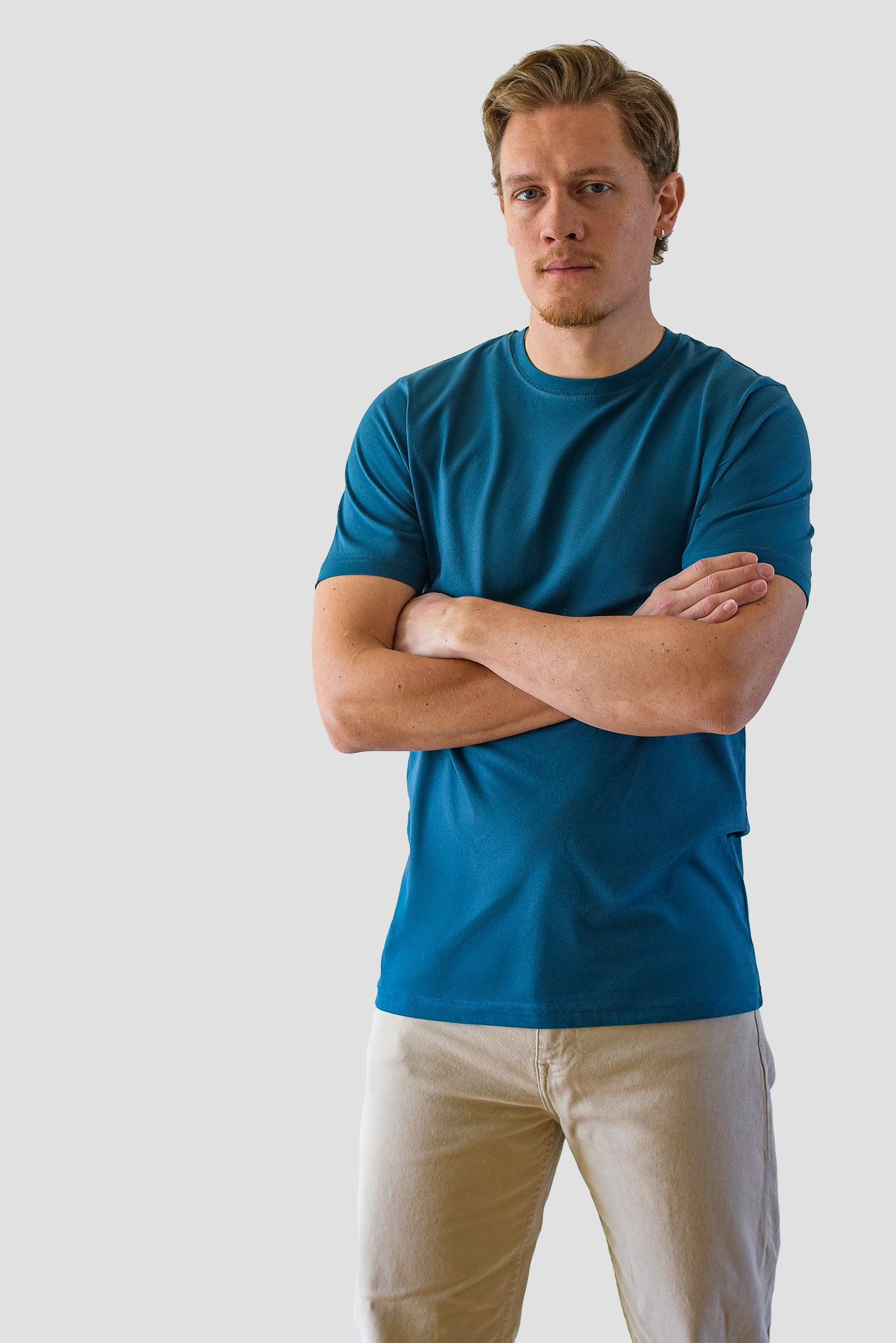 Organic Basic T-shirt, Dark blue