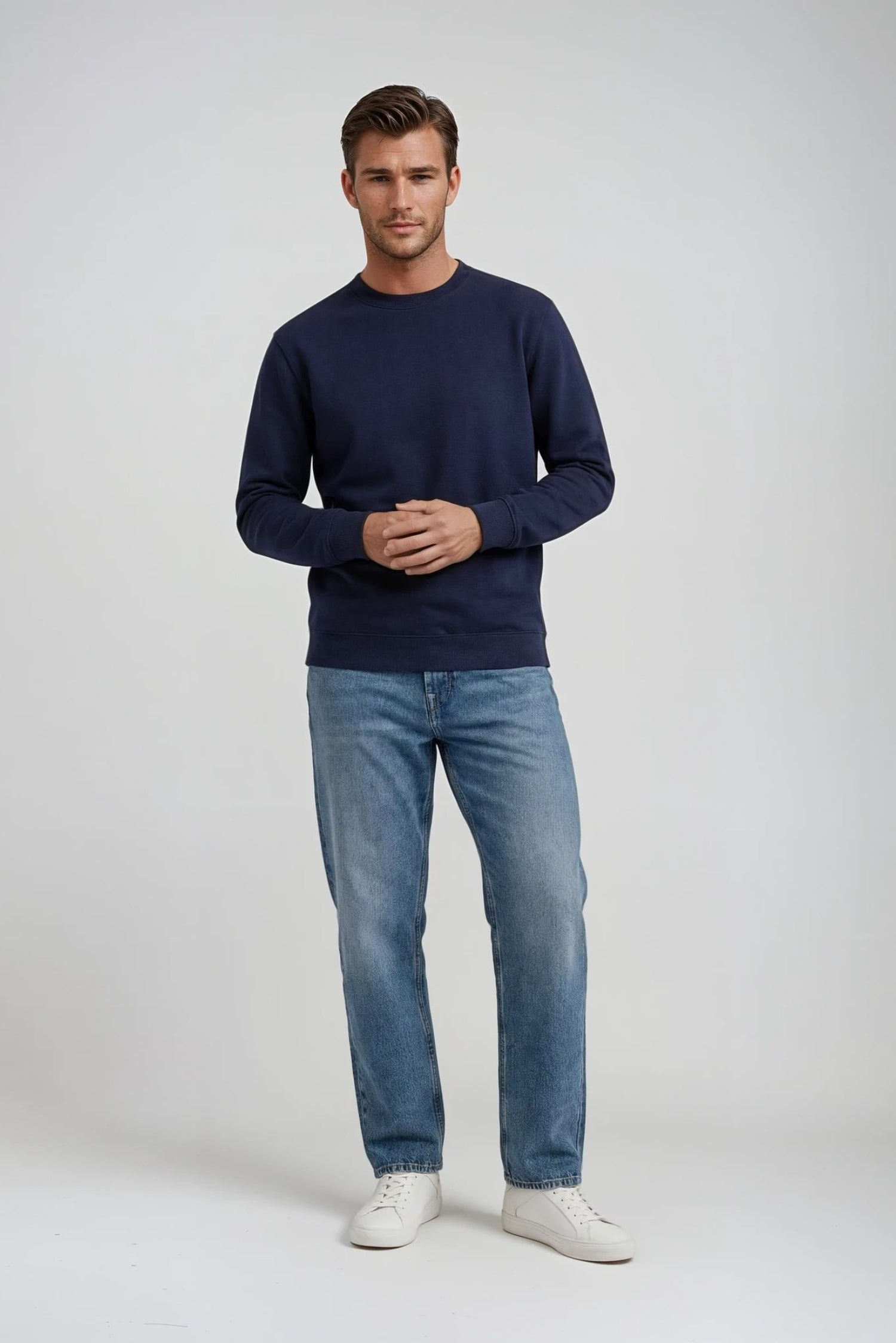 Sweatshirt Classic, Navy Blue