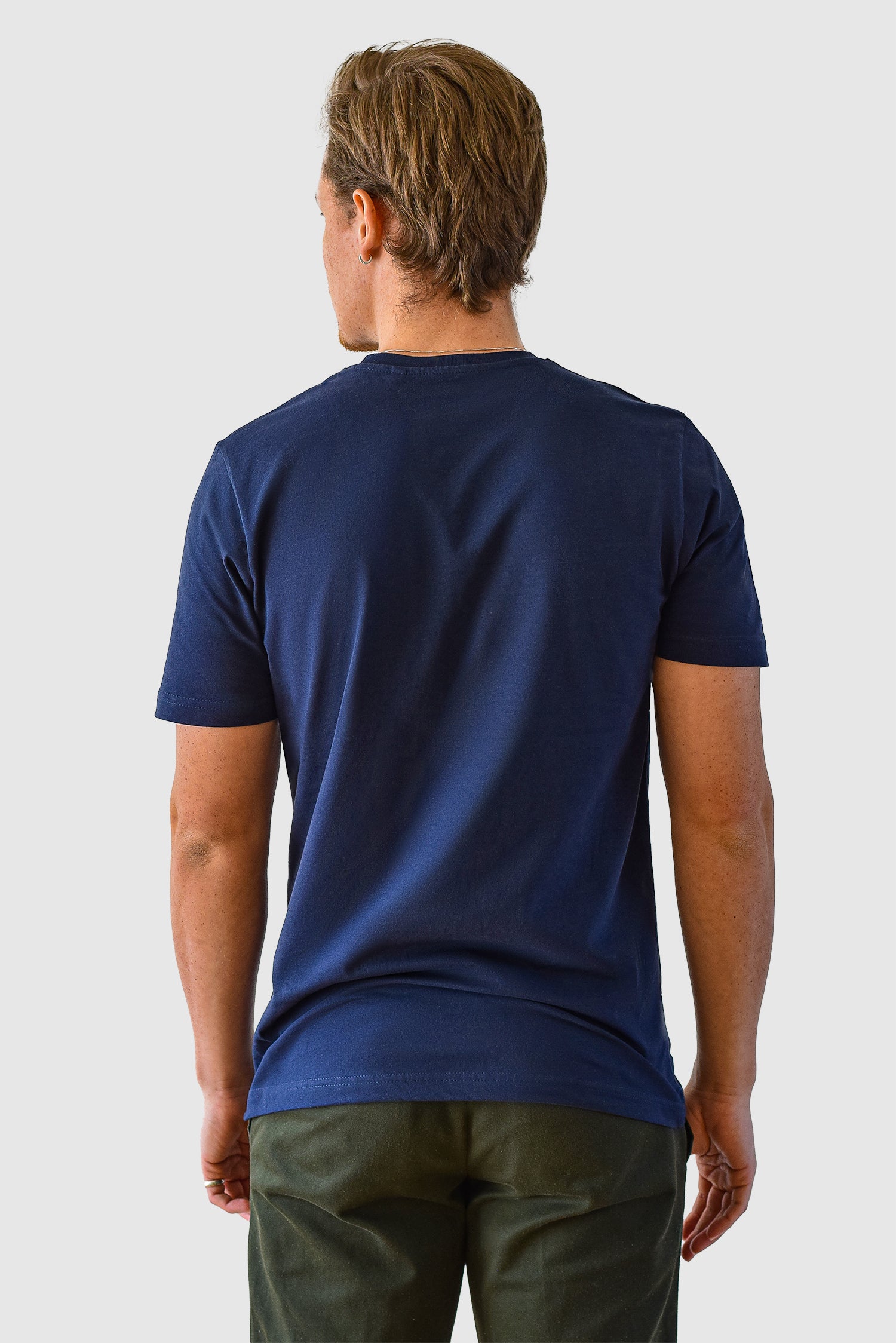 Organic Basic T-shirt, Navy Blue