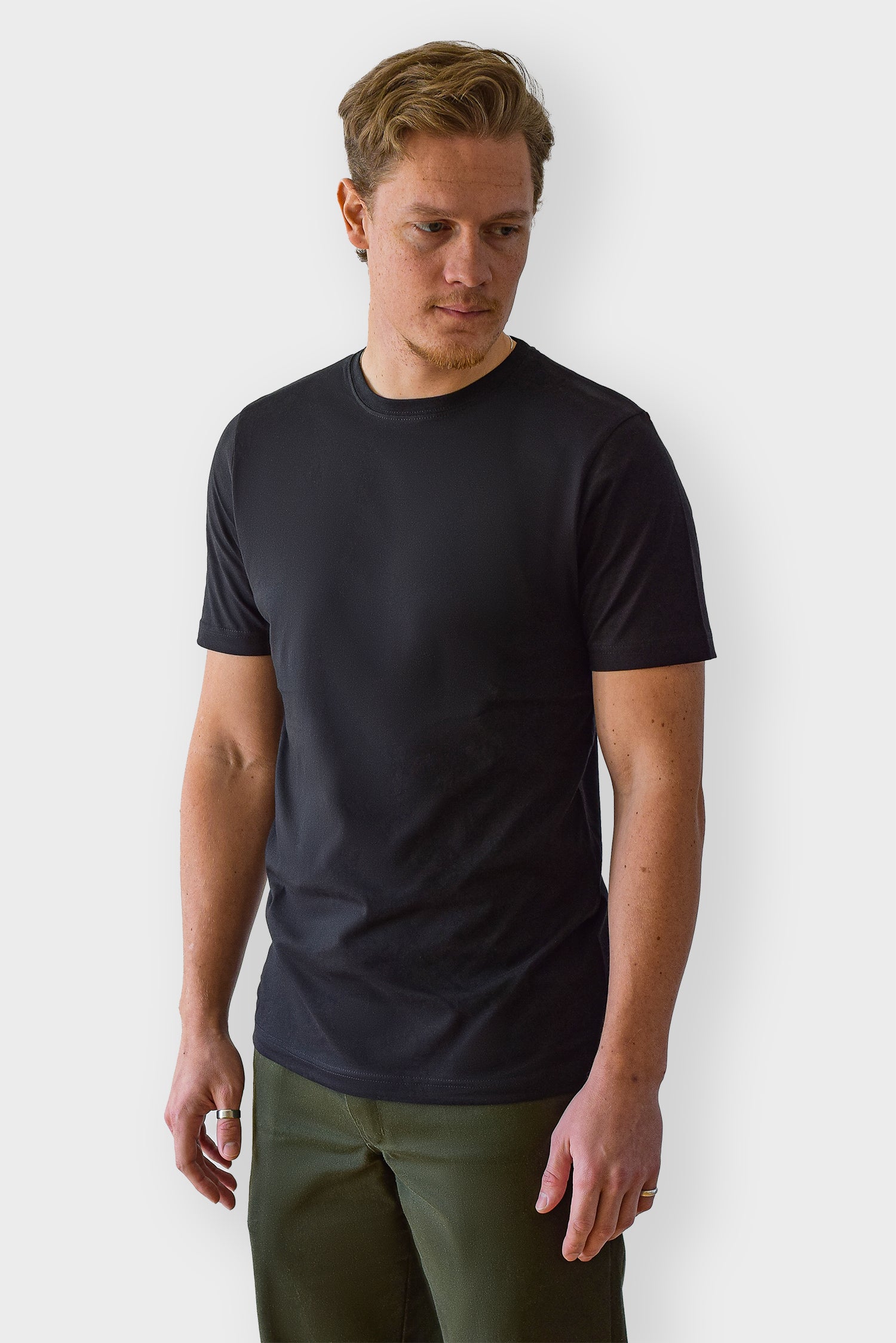 Organic Basic T-shirt, Sort