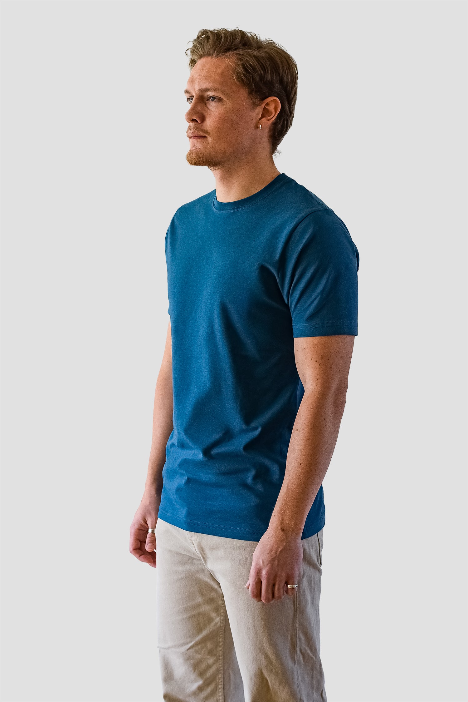 Organic Basic T-shirt, Dark blue