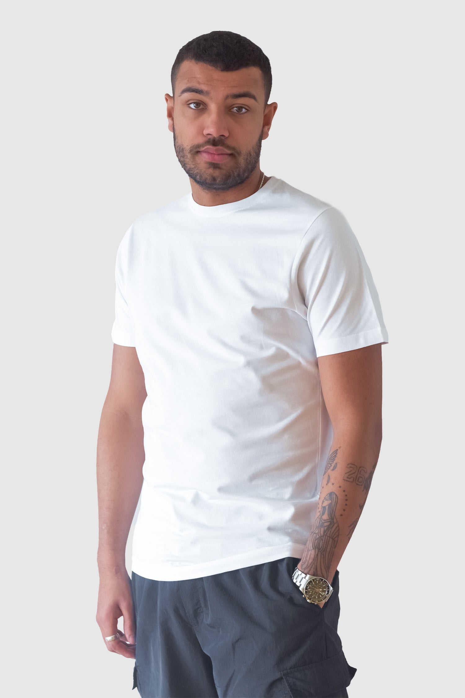 Organic Basic T-shirt, Hvid