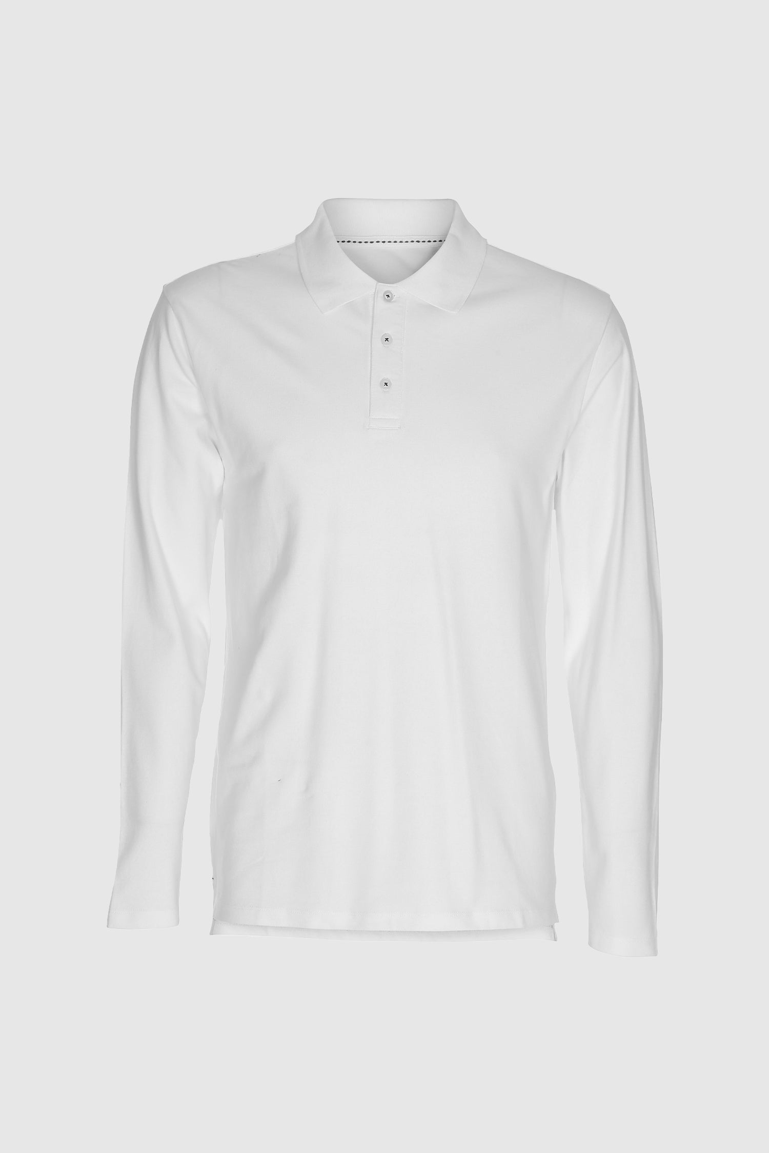 Performance Polo Long Sleeve, White 