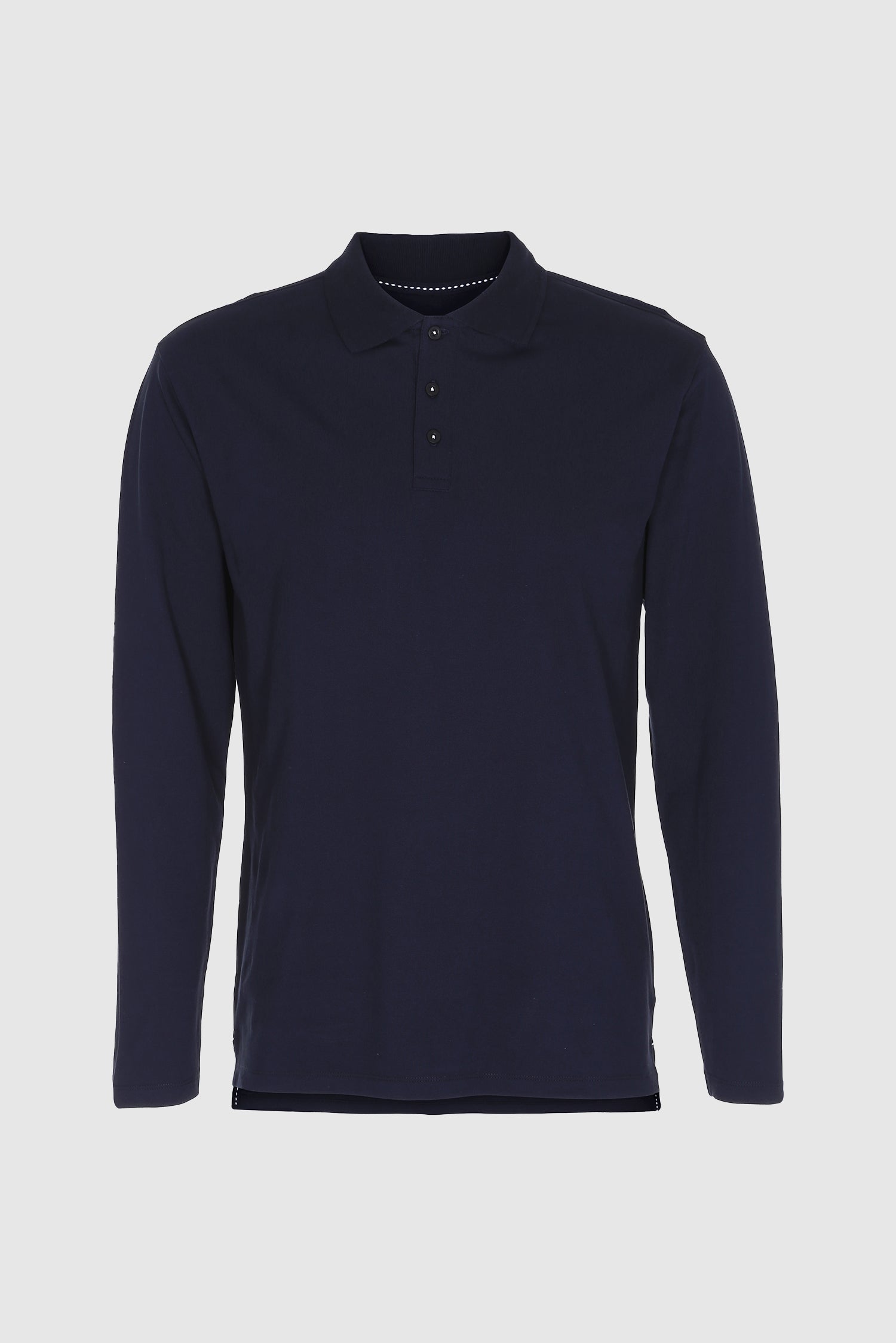 Performance Polo Long Sleeve, Navy Blue 