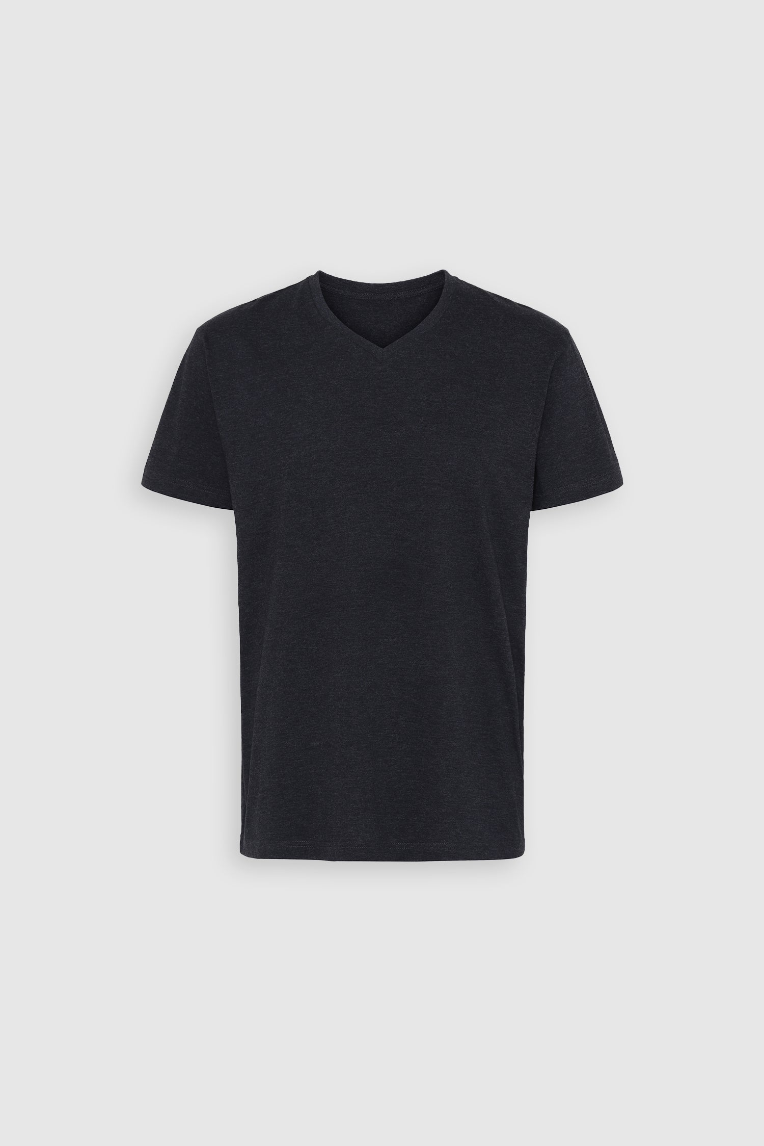 Organic V-Neck T-shirt, Sort