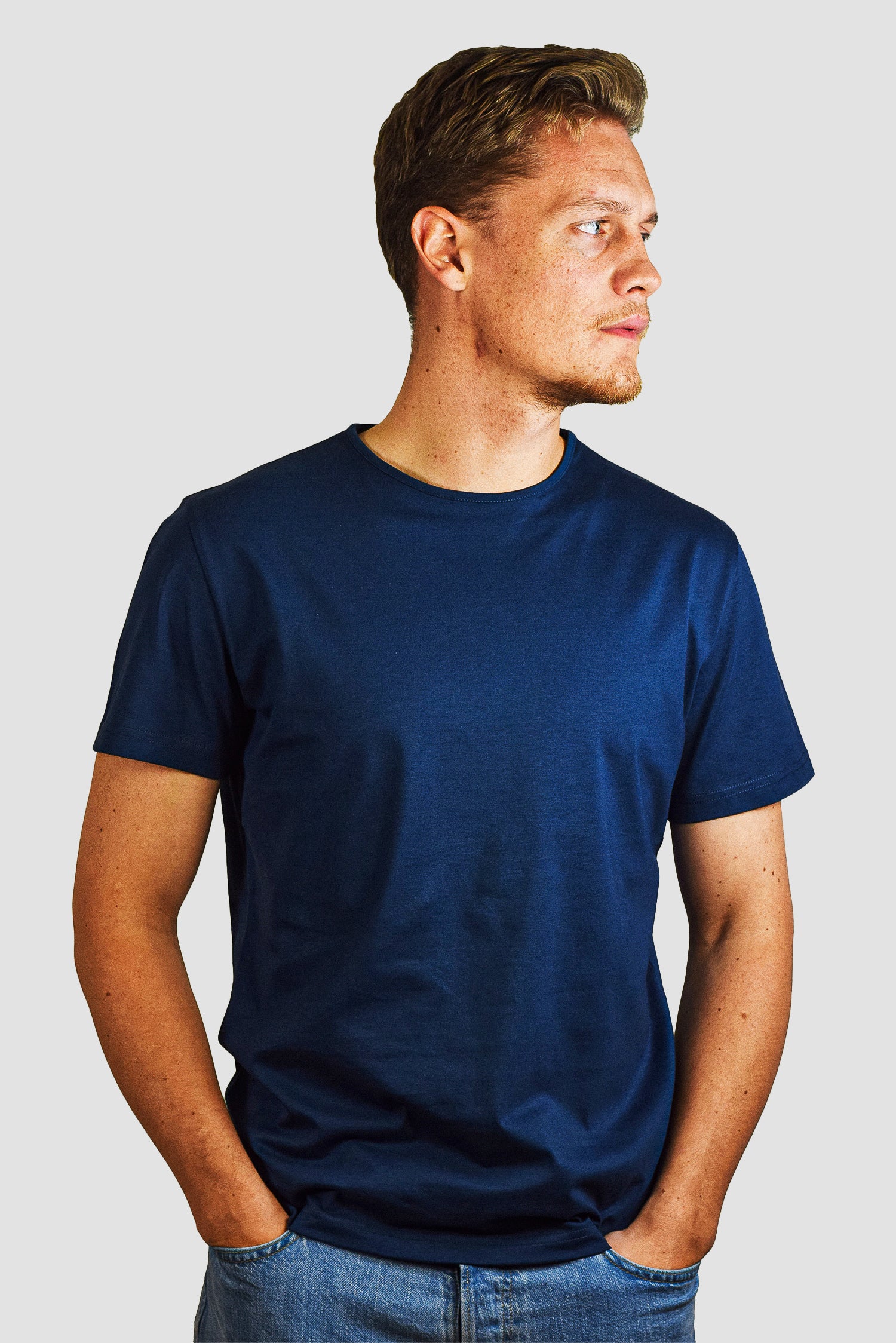 Pima T-shirt Dark Blue